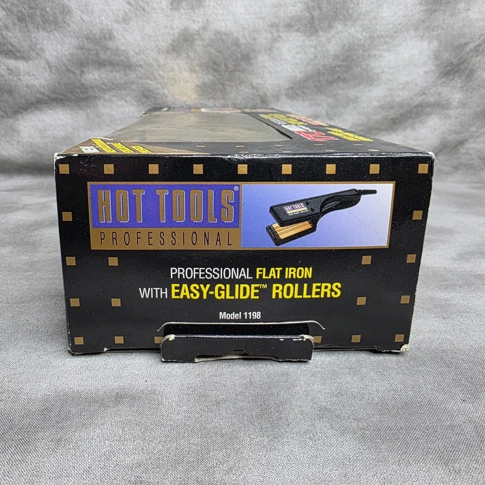 Hot Tools Professional Flat Iron With Easy-Glide Rollers Model 1198 NEW In Box